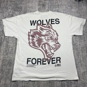 Darc Sport Heavem Has To Wait Size XL 410/1000 Wolves Forever T-Shirt White